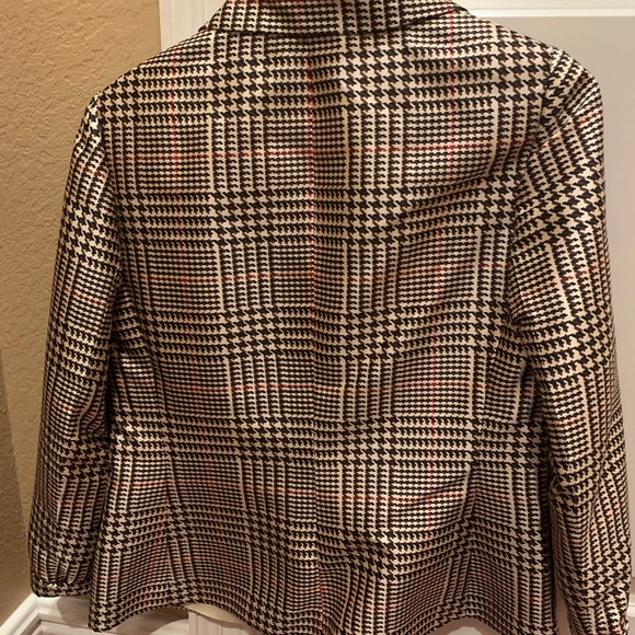 Teri Jon houndstooth Jacket size 6 but fits like a 4 - Picture 2 of 9